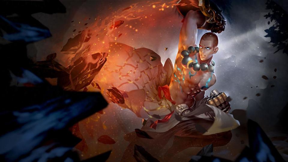 达摩全系列皮肤优化黄金狮子座增加细节特效还是老皮肤经典