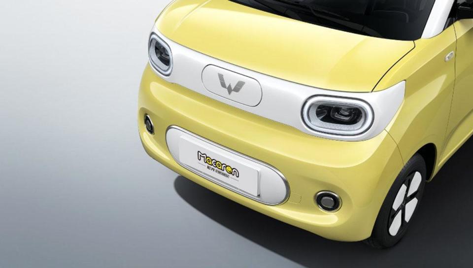 新款五菱宏光miniev马卡龙将上市换装新前脸增加快充