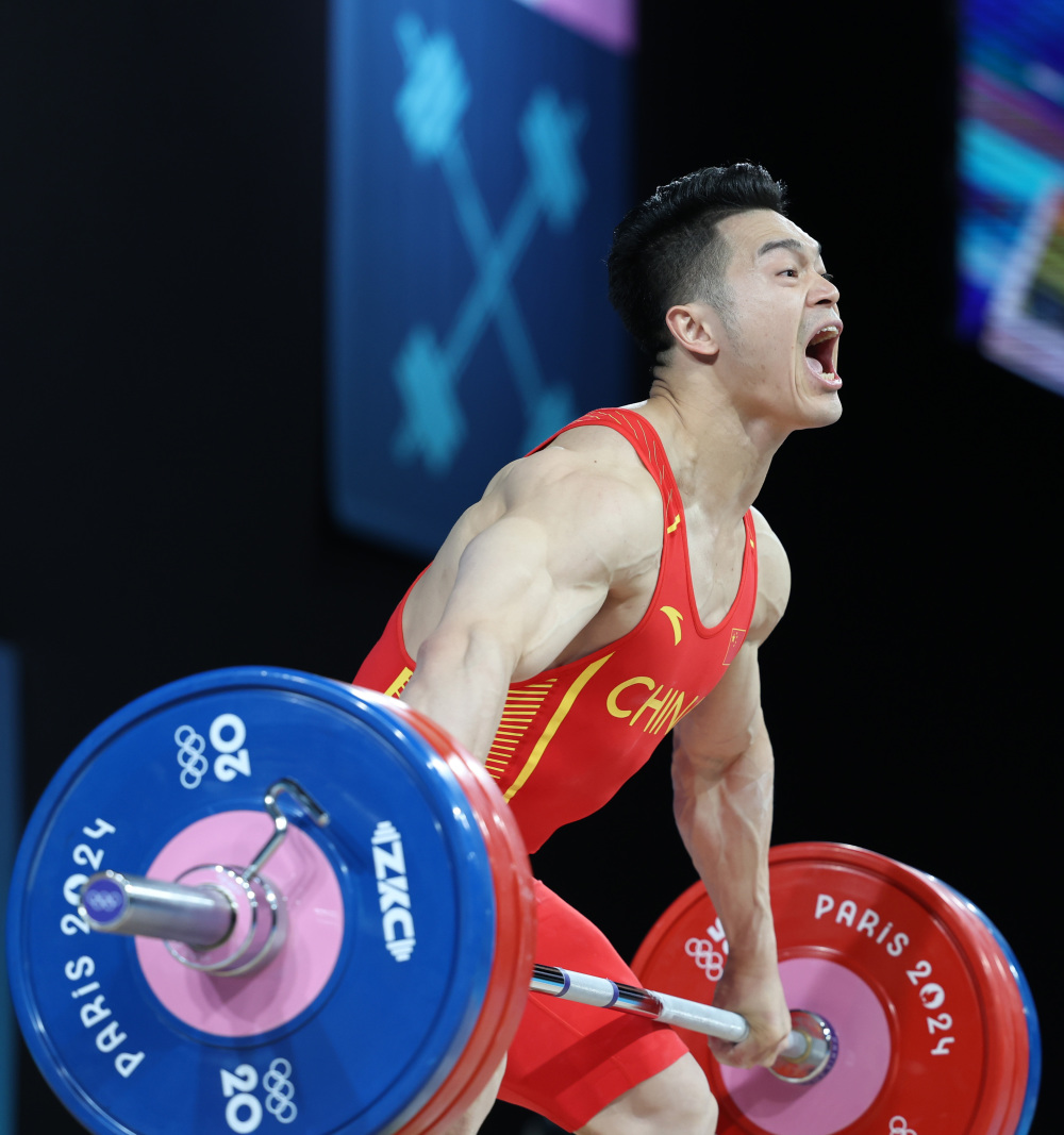 巴黎奥运会丨举重——男子73公斤级:石智勇无缘奖牌
