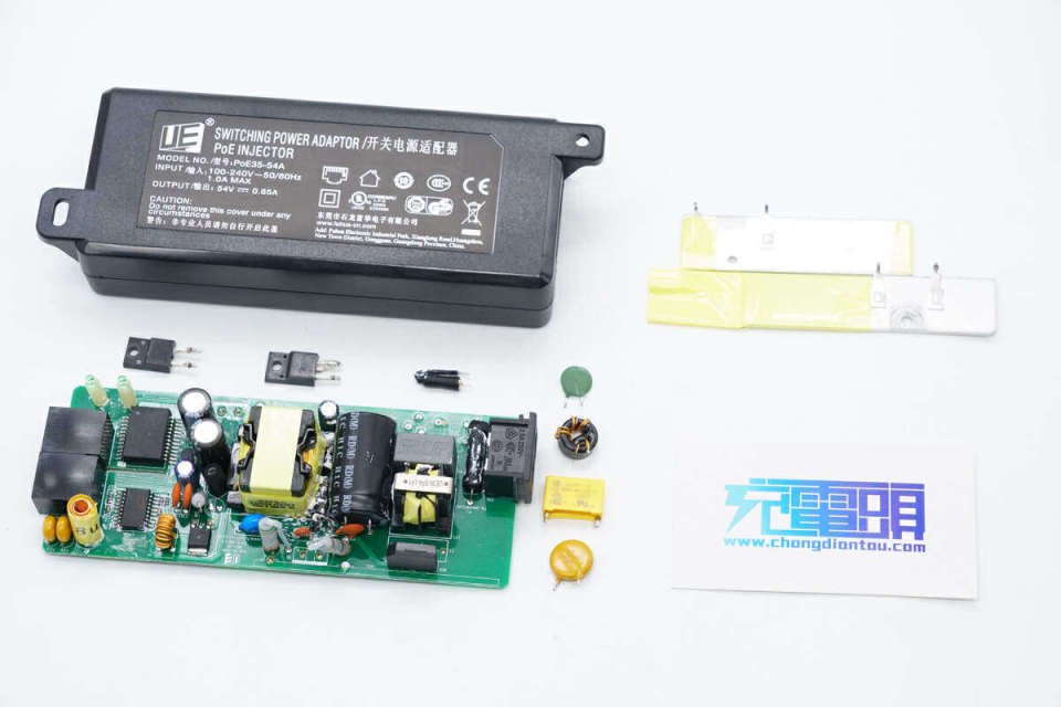 拆解一款华为电源代工厂推出的poe电源适配器,看看做工用料_腾讯新闻