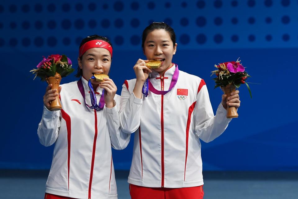 【杭州亚运会】赢得女双冠军,广东球员陈清晨霸气十足:奥运会我要拿