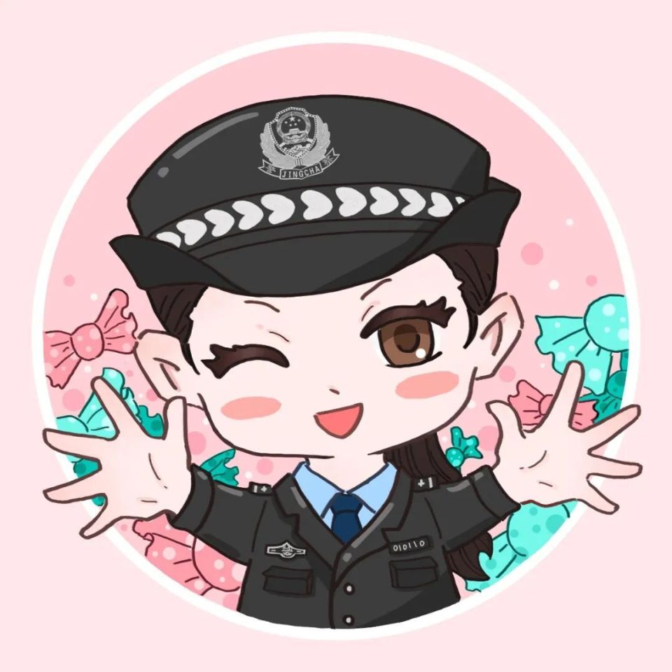 头像涵盖多个警种守护童年 精彩无限萌萌哒画风与"警察蓝"安全感碰撞