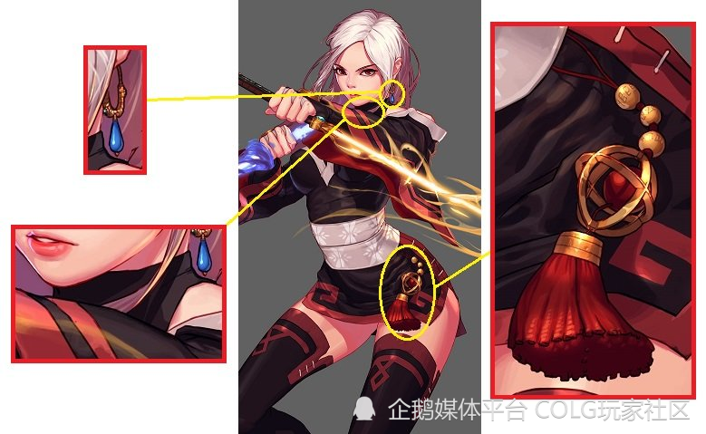 dnf杂谈:姿容华贵的女豪侠,流浪武士美术设定一览