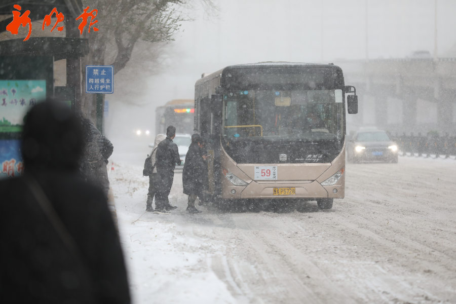 城市大雪照片图片