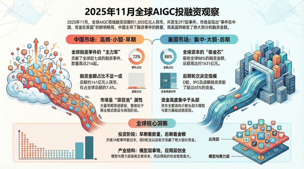 11月AIGC融资真相：72%的项目在中国，88%的钱却被美国拿走了 · 原文图片 1