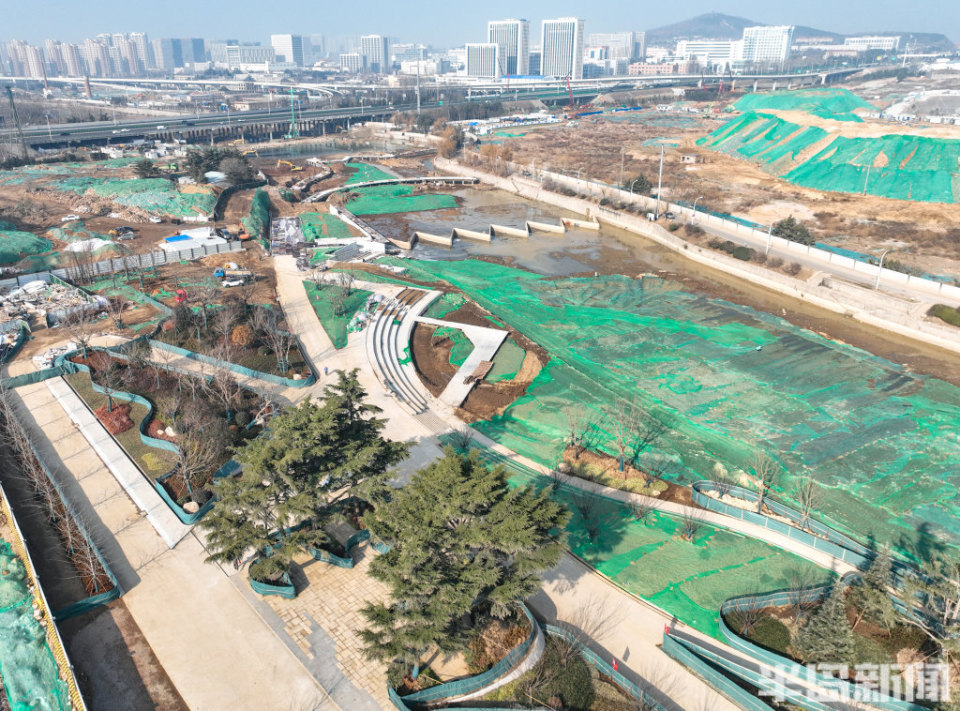 张村河生态公园建设如火如荼