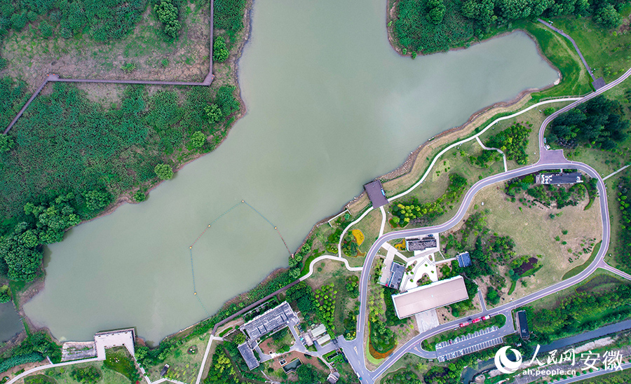 航拍马鞍山薛家洼:亲江亲水生态美