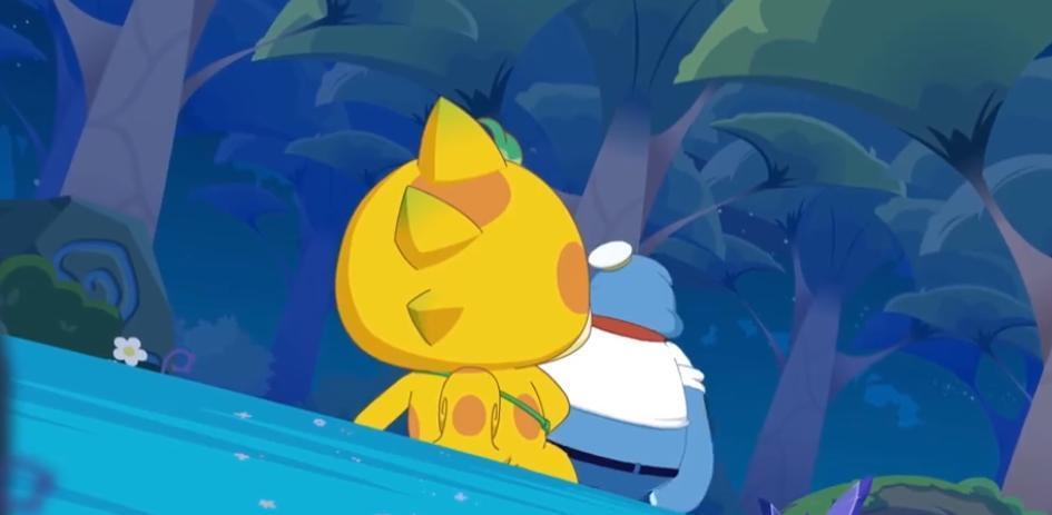 懒羊羊直接拿着鸡毛去挠小巴叔叔的胳肢窝还有脚底,本以为这是懒羊羊