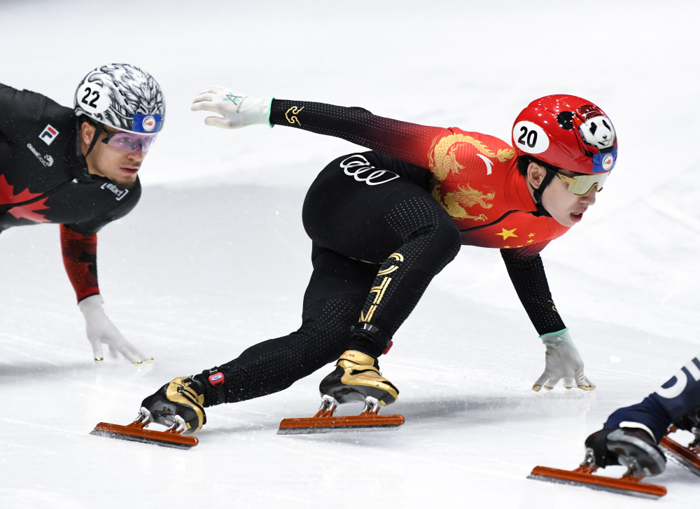 短道速滑——世锦赛:林孝埈晋级男子500米四分之一决赛