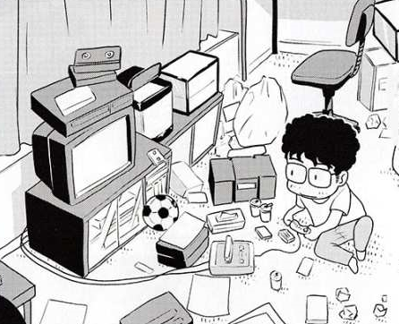 大家可能都刷到过,据说是一位记者拍摄到的,富坚义博漫画工作室的照片