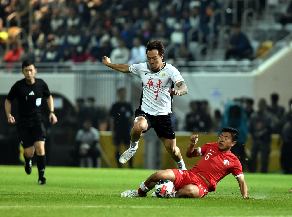 足球第42届省港杯第一回合赛况