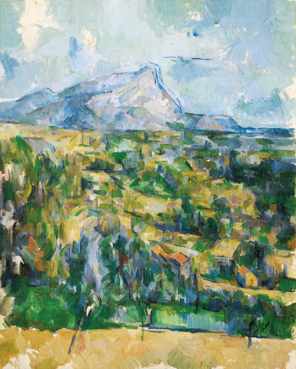 塞尚《圣·维克多山》1904―1906布面油画 65.1×83.