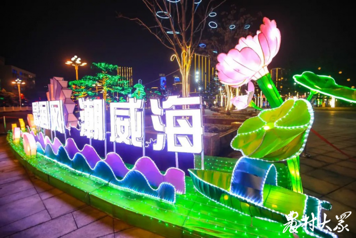 "游园赏花灯"系列活动是威海2024春节山东乡村文化旅游节重要内容.