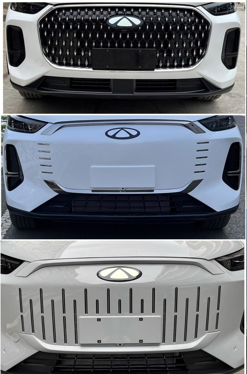 奇瑞全新suv将上市,3种前脸,新车标,车长4795mm,5/7座都有