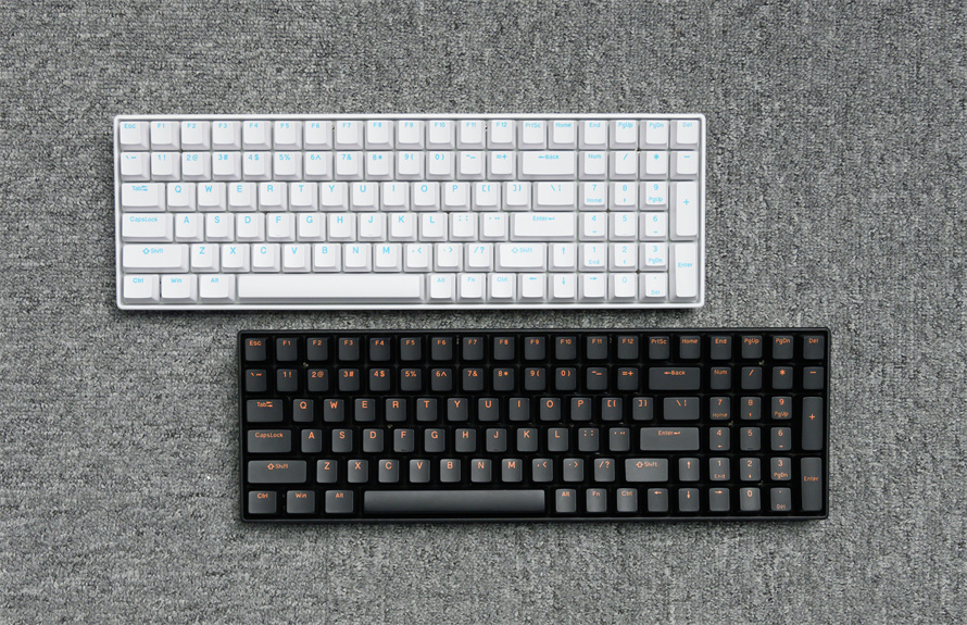 雷柏v500diy100热插拔机械键盘评测96配列100键全键换轴没在怕的