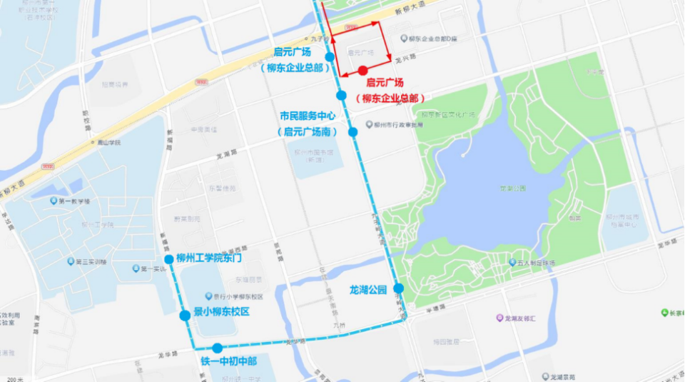六,512路走向调整方案线路走向:该公交线路从职教园公交站发车行驶至