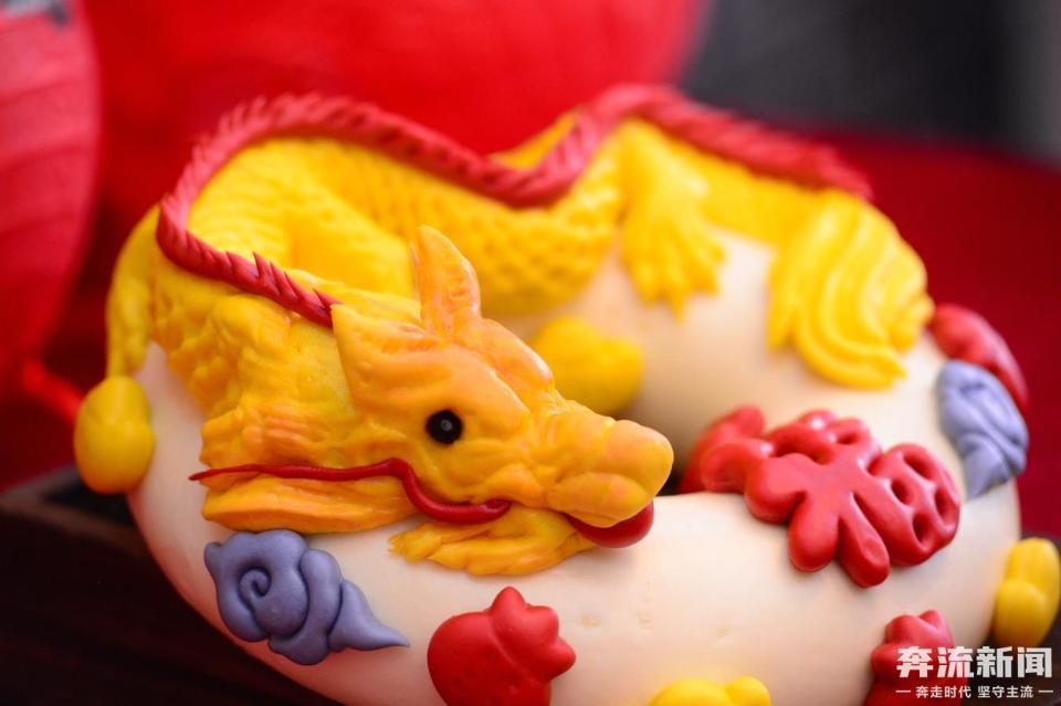 "龙"元素花馍,蒸出浓浓年味儿_腾讯新闻