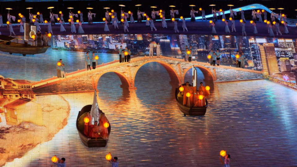 裸眼3d看钱塘潮涌!杭州亚运会开幕式"硬核"科技来了-腾讯新闻