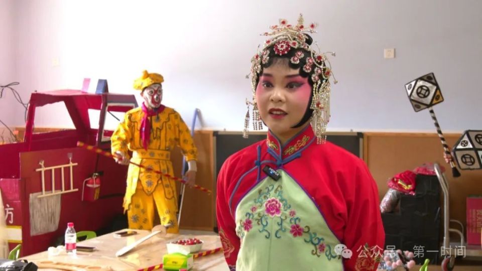 运城学院音乐系学员青年蒲剧演员  王晓妮小孩特别真实.
