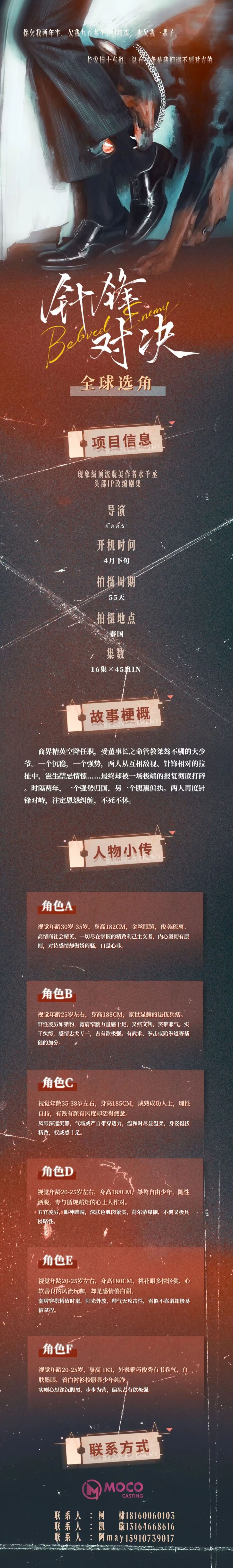 3/23组讯 | 电视剧《错世录》、头部IP改编剧集《针锋对决》、都市悬疑剧《千局之上》等_腾讯新闻