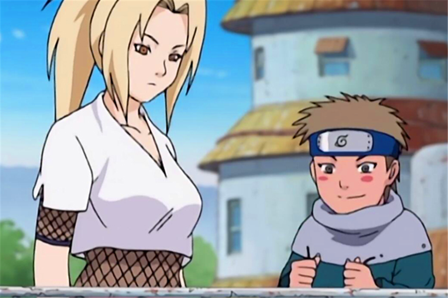 少女在初代火影千手柱间的记忆里,幼年的纲手就被他带坏了,哈哈数钱的