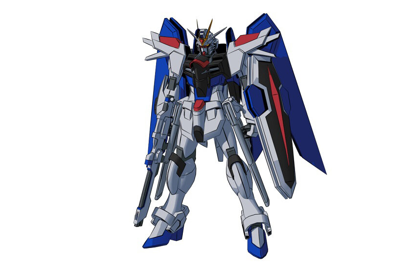 高达seed飞升自由高达初代配色版及设定稿公开换个颜色帅多了