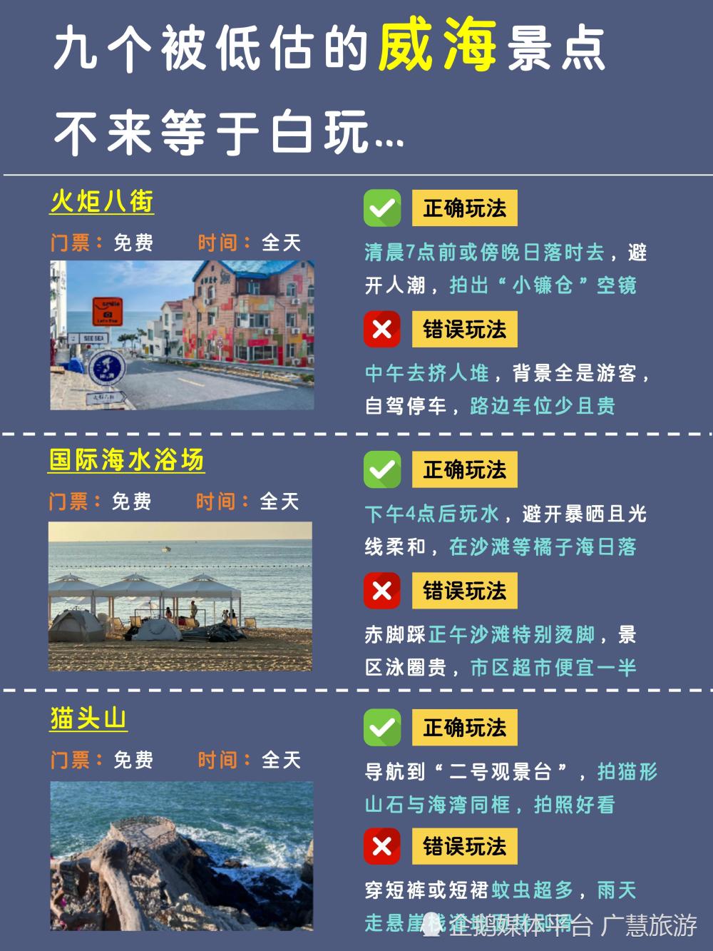 九个威海景点，自驾旅行攻略_腾讯新闻