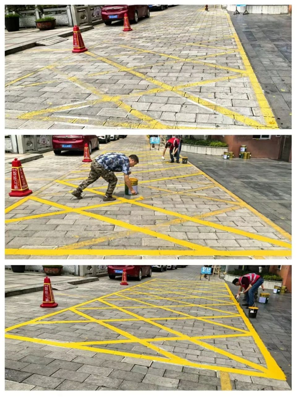 畅通"生命通道"!六盘水全力推进施划消防车道标识标线工作