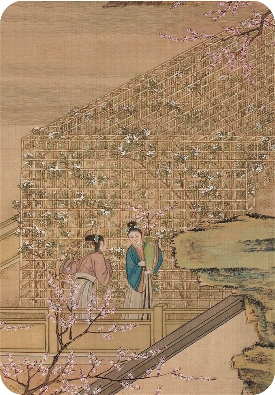 十二月月令图二月日日春光斗日光