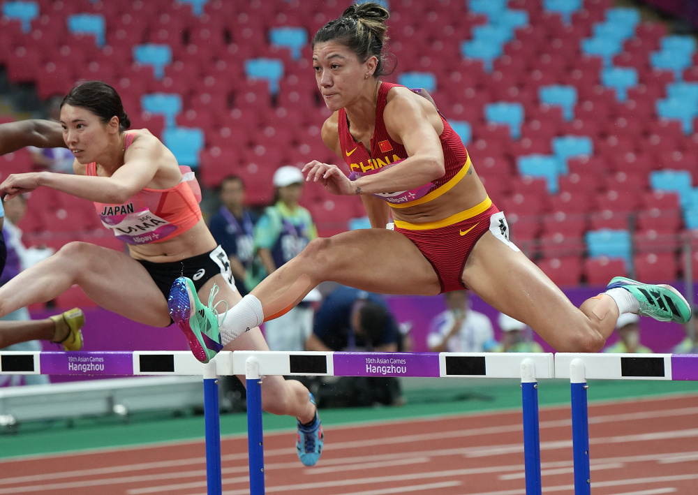 田径女子七项全能100米栏赛况