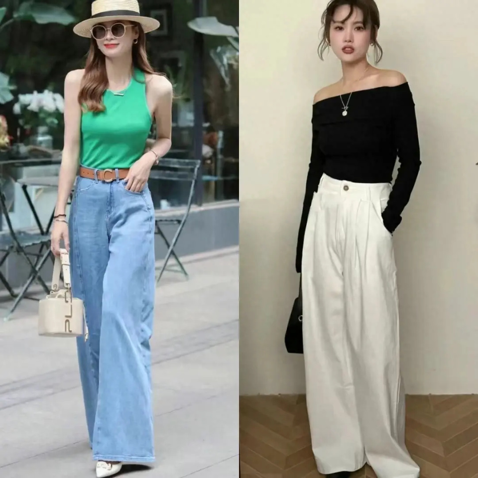 被"烟管裤,牛仔裤"惊艳到!没想到搭配衬衫这么好看,通勤时髦