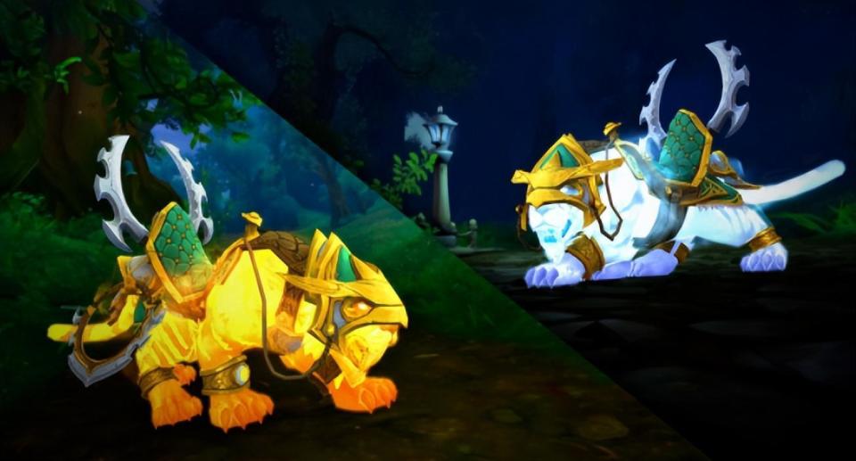 其中,变色版本的幽灵虎坐骑是这么多期商栈奖励中,人气最高,外服玩家