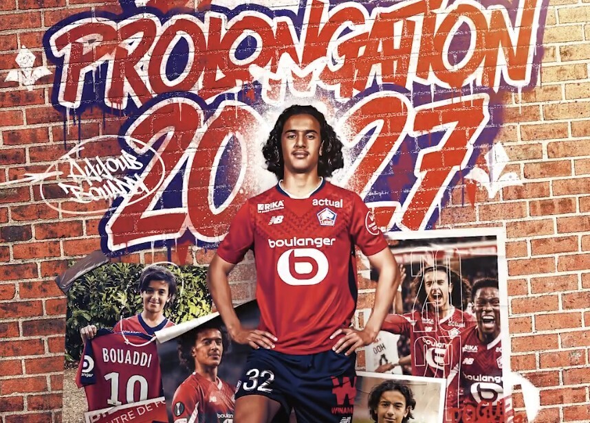 里尔官方:俱乐部与16岁小将阿尤布-布阿迪续约至2027年