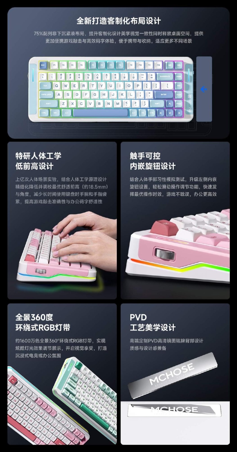 迈从X75 V2 客制化机械键盘开售：75% 配列非下沉布局，249 元起-腾讯新闻
