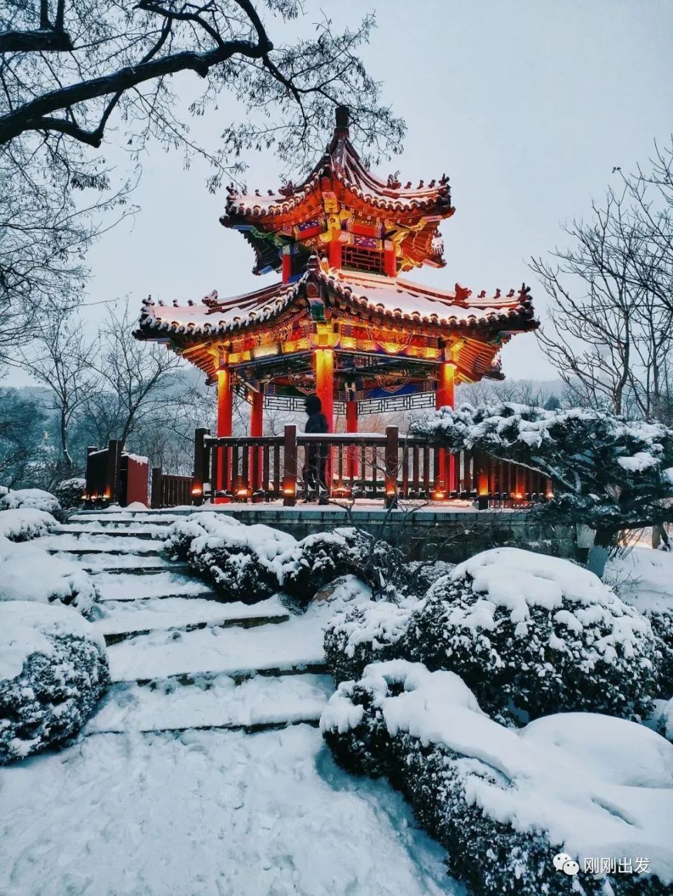 观赏雪景图片