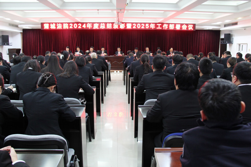 蒲城法院召开2024年度总结表彰暨2025年工作部署会议_腾讯新闻