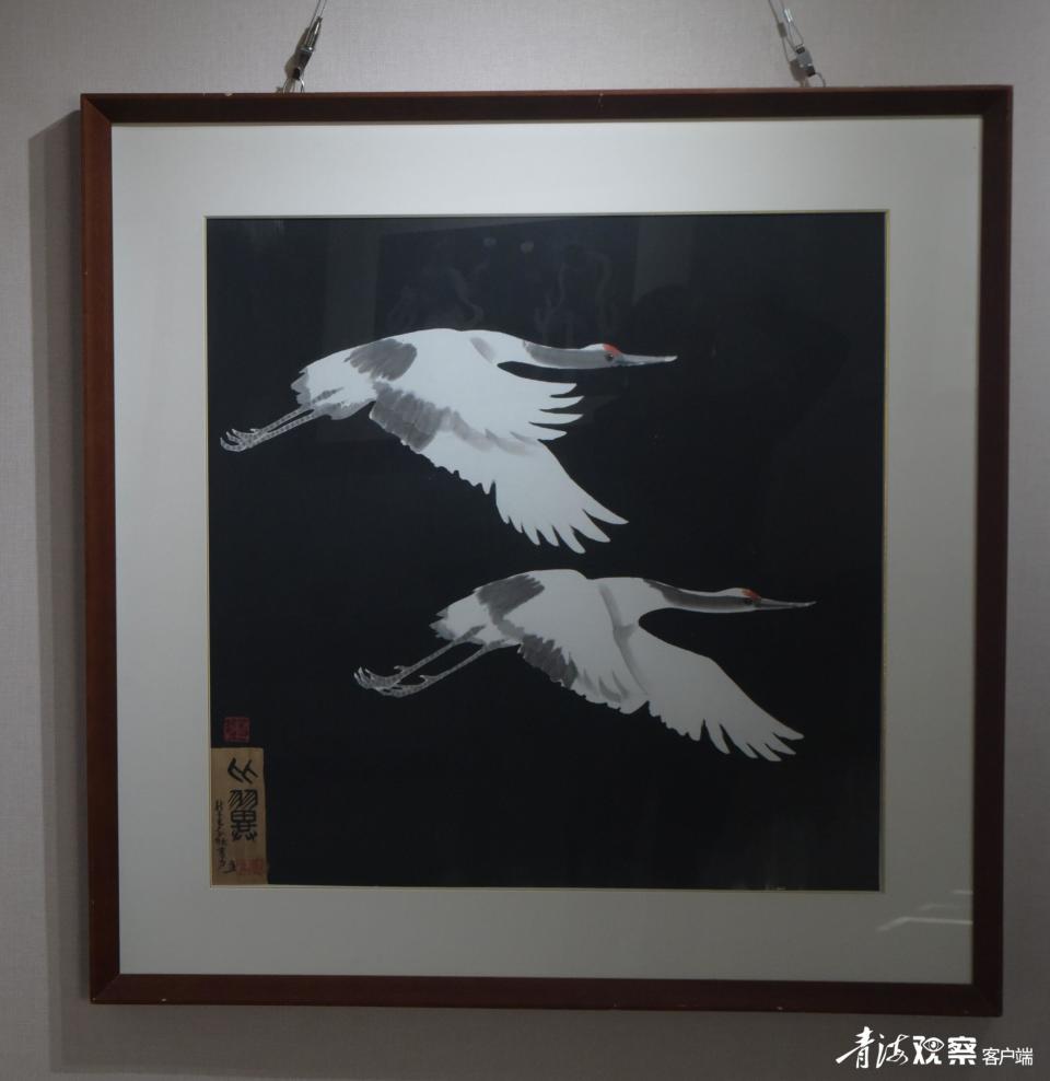 此次展览展出了25幅韩书力在20世纪90年代创作的水墨画作品,还有一幅
