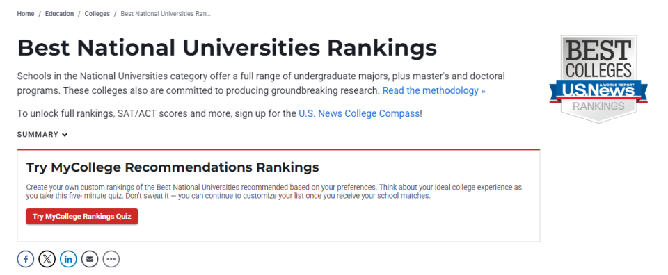 重磅！U.S.News公布2026全美最佳大学排名！Top20大洗牌，这几所大学“杀”疯了......_腾讯新闻