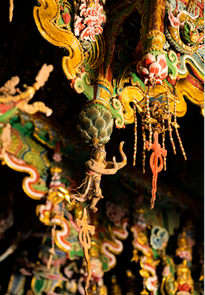 明代觀音殿彩塑/明代观音殿彩塑 明代彩塑#观音坐像#菩萨坐像#明代建筑#大雄宝殿#多福寺#国五#尖草坪区