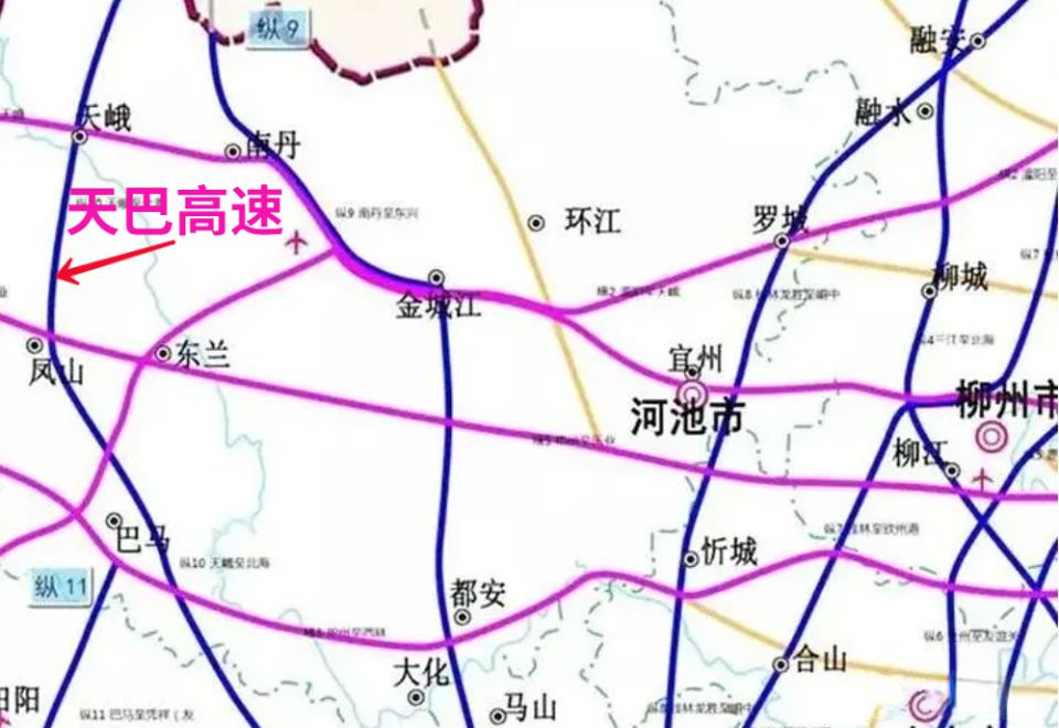 天巴高速路线图图片