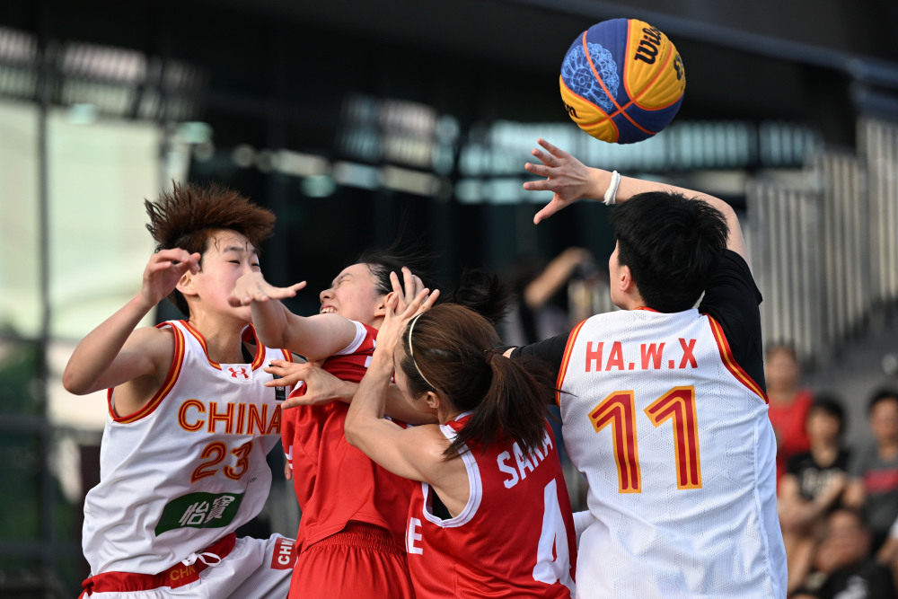 篮球三人篮球亚洲杯小组赛中国队胜新加坡队