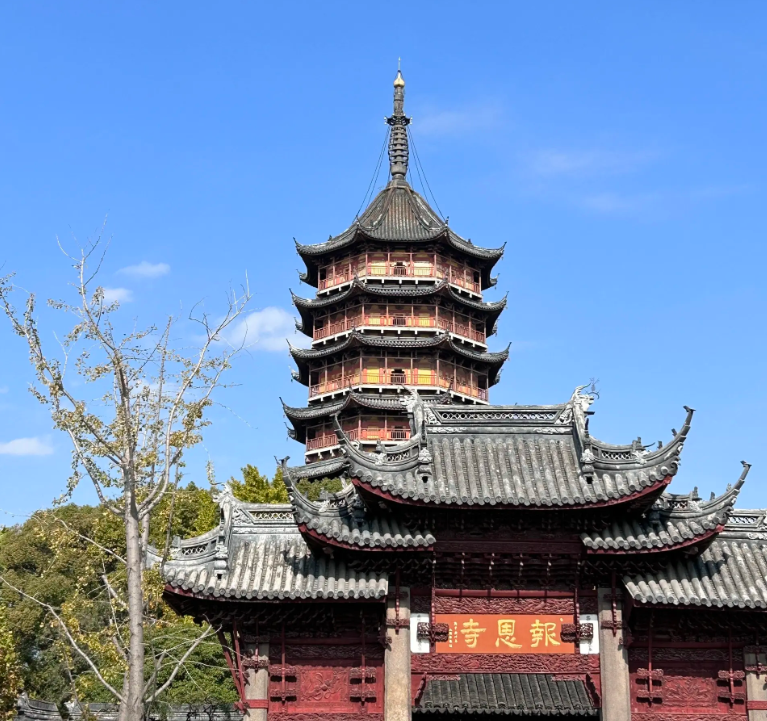 苏州报恩寺塔,始建南朝梁时,图源自网络真是全靠想象!