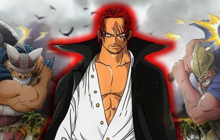 基德海贼团与红发海贼团的小喽啰发生战斗,红发团的干部还在酒吧喝酒