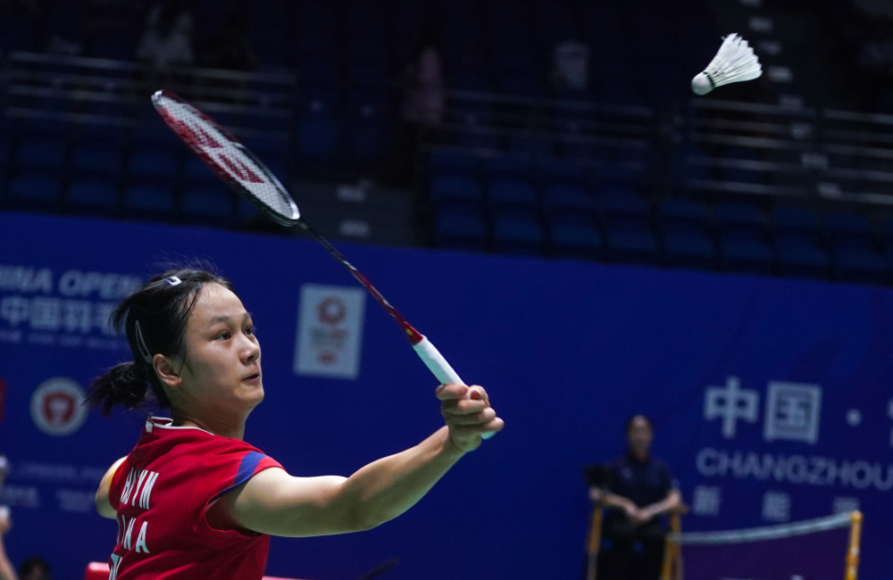 羽毛球——中国公开赛:张艺曼晋级女单次轮