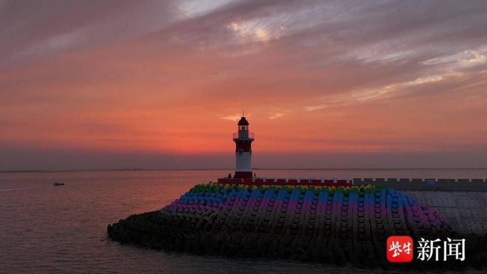 紫牛拍咖丨西连岛堤头灯塔晚霞