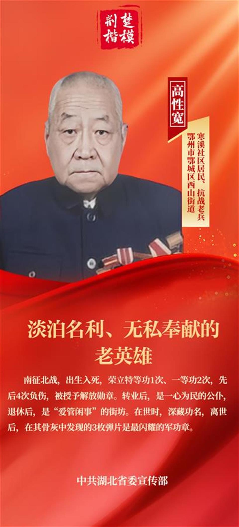 "荆楚楷模"2024年第二季度上榜人物名单揭晓