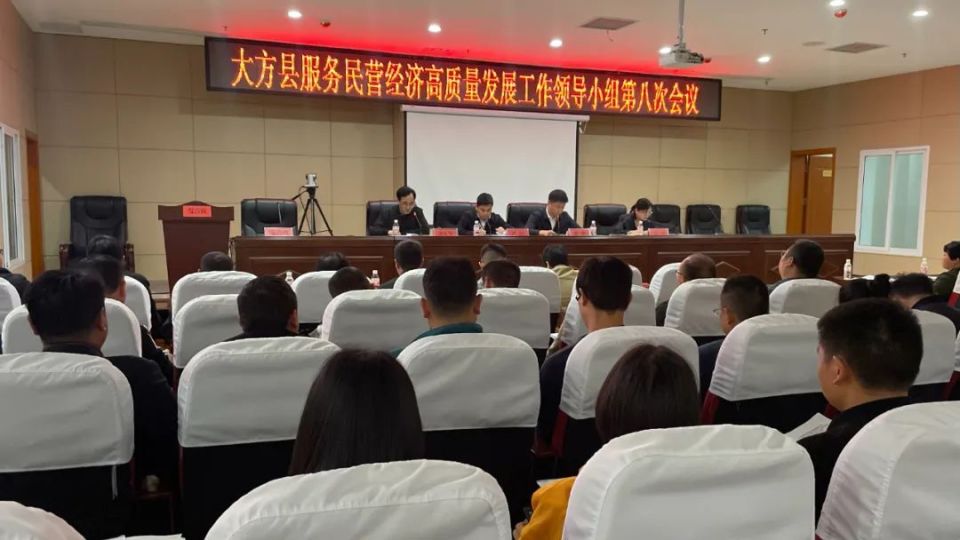 大方县服务民营经济高质量发展工作领导小组第八次会议暨2024年"万企