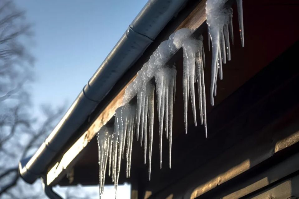 千萬注意化雪了要小心頭頂的冰溜子