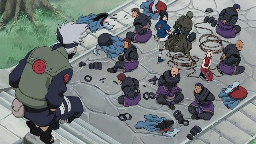 《火影忍者》鸣人前往雪之国,卡卡西使用写轮眼幻术-腾讯新闻