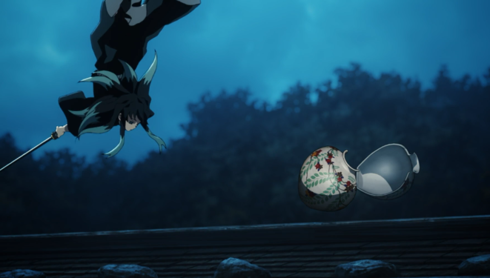 鬼灭之刃：两招就轻松压制霞柱的玉壶 这不是上六能碰瓷的实力